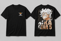 Camisa One Piece Luffy Gear 5 (frente e Costas)